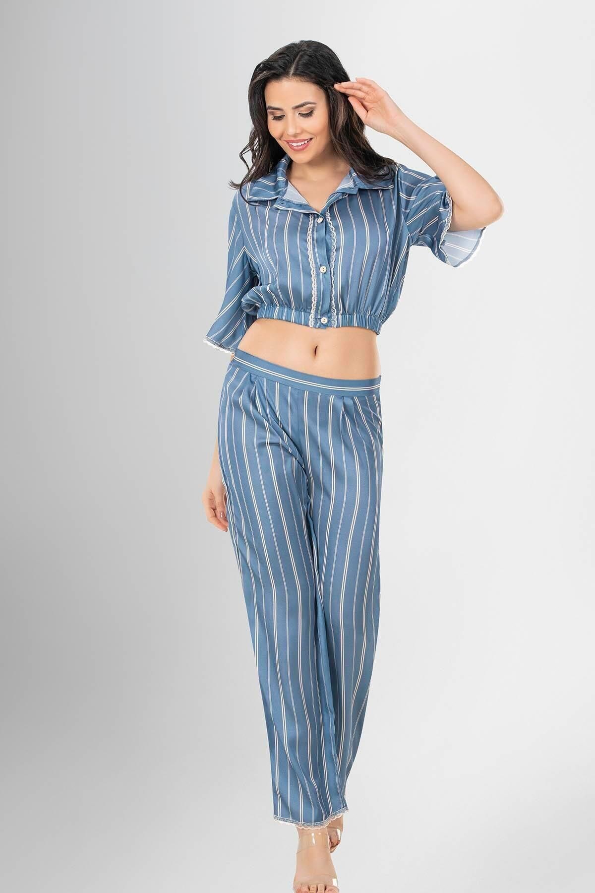 2'li Pijama Takımı Desenli 1956