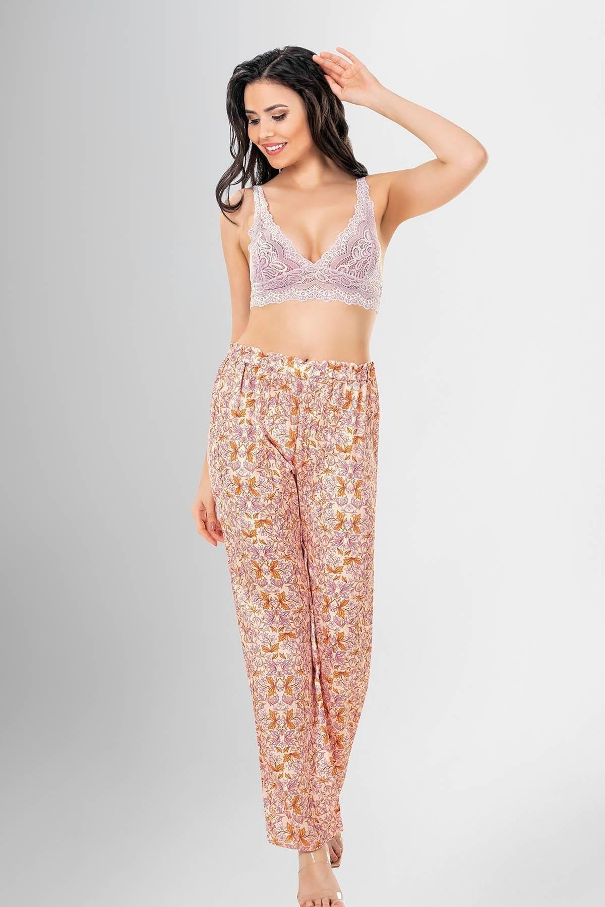 3'lü Pijama Takımı Desenli 1950