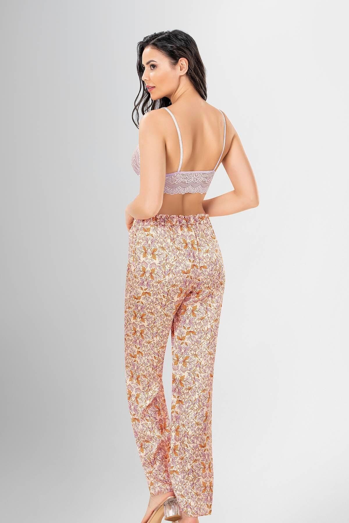 3'lü Pijama Takımı Desenli 1950