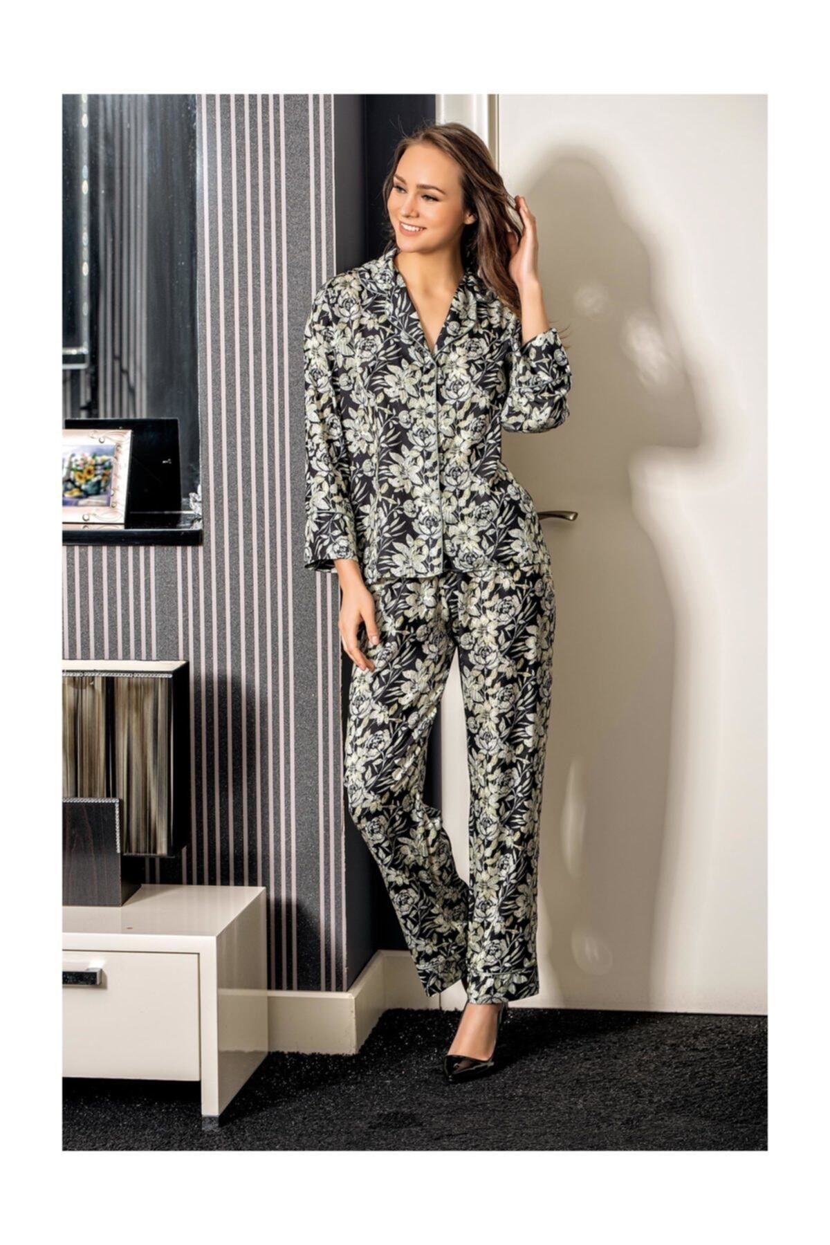 Kadın Siyah Pijama Takımı