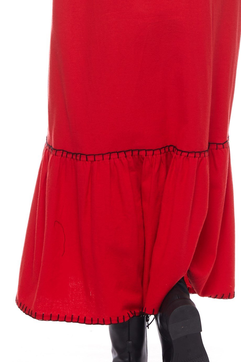 Kırmızı Uzun Nazlı Elbise