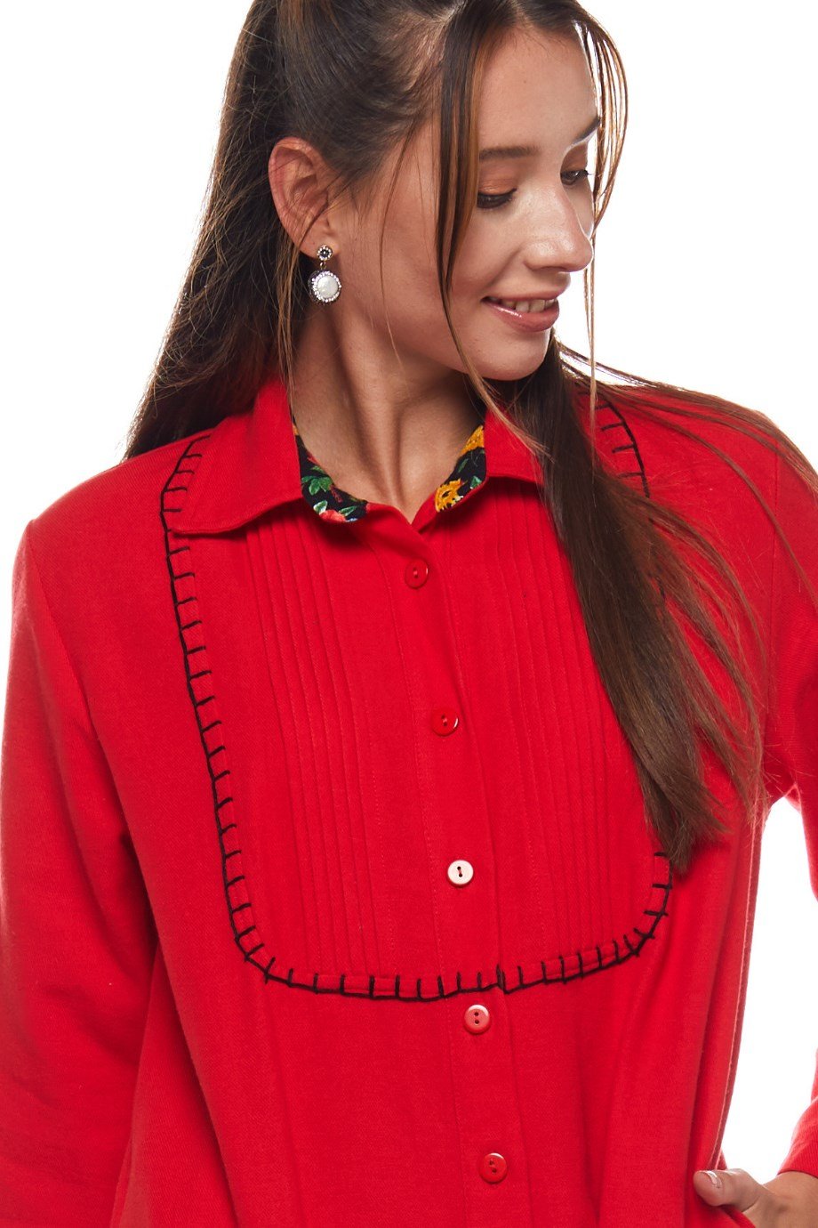 Kırmızı Uzun Nazlı Elbise