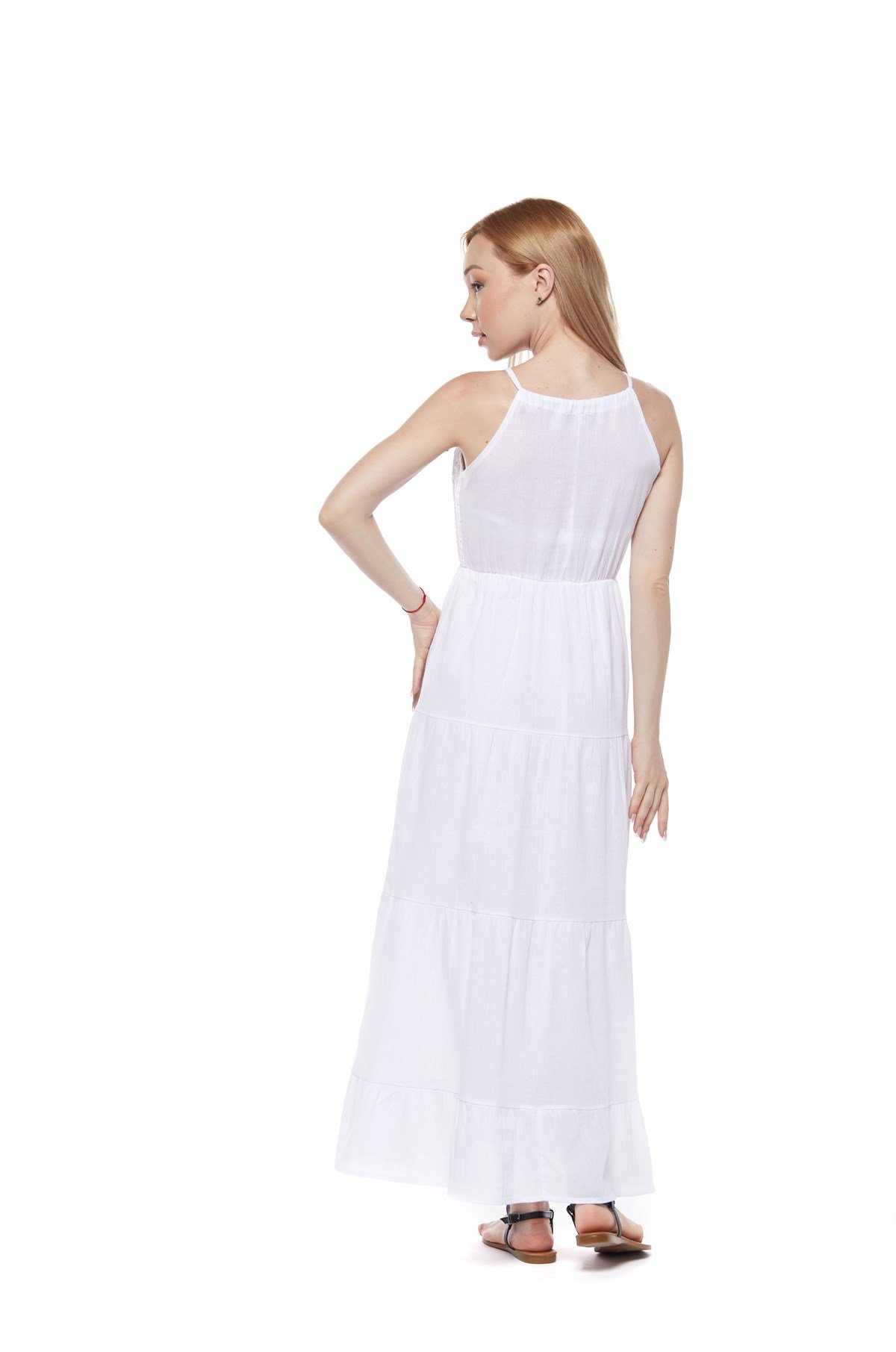 Lale Nakışlı Elbise