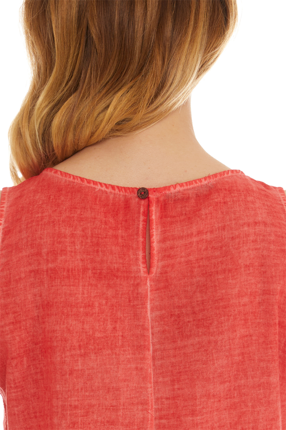 Mercan Kolsuz Poplin Bluz 