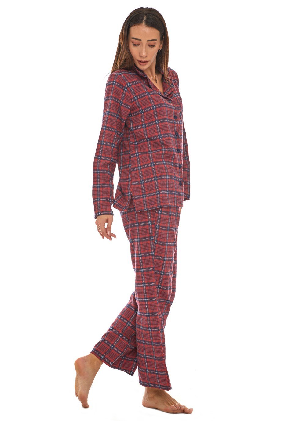 Pazen Bordo Pijama Takımı