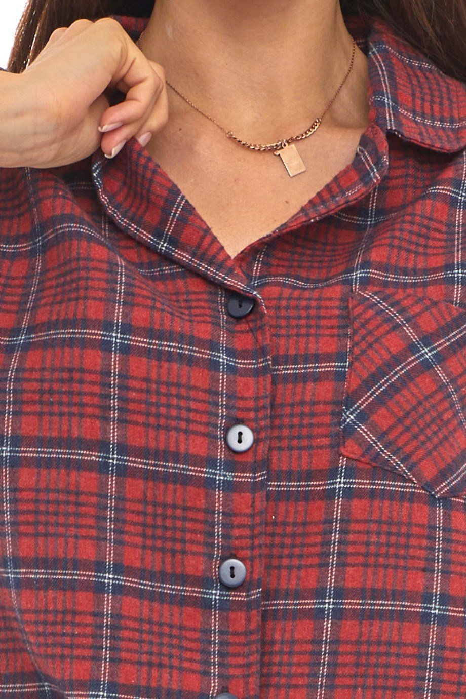 Pazen Bordo Pijama Takımı