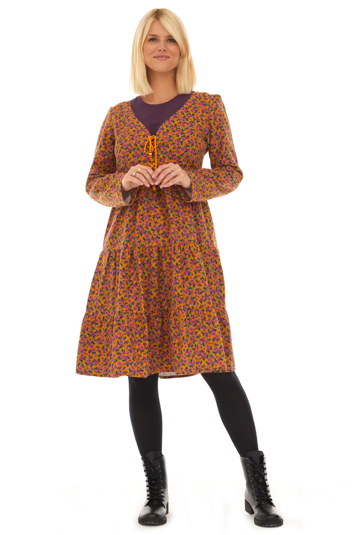 Pazen Hardal Ceketli Sonbahar Kış Elbise