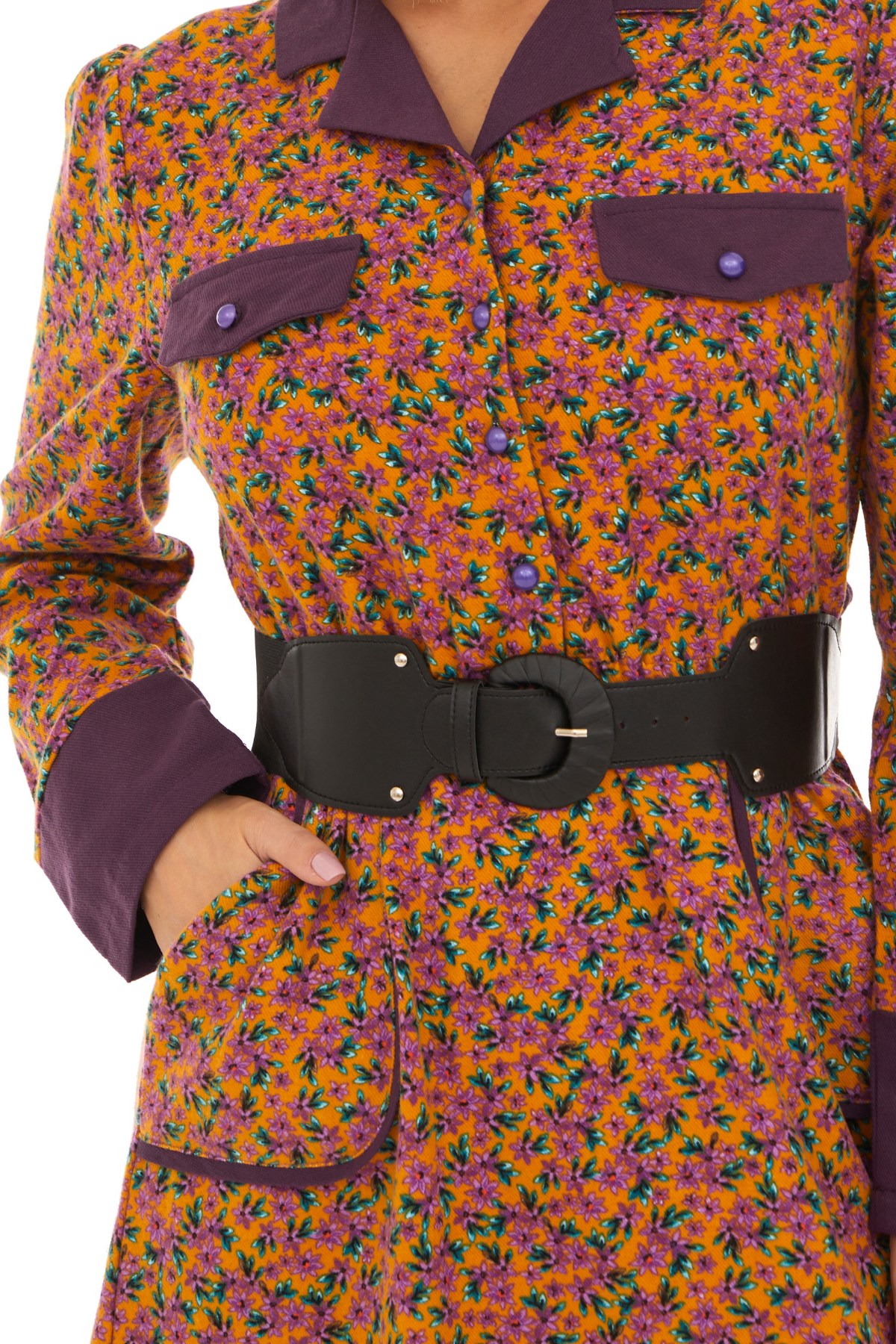 Pazen Hardal Kemerli  Sonbahar Kış Elbise