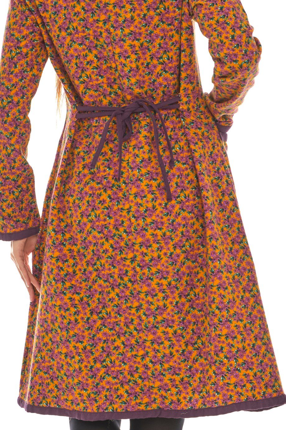 Pazen  Hardal Yıldız Nakışlı Kısa Elbise