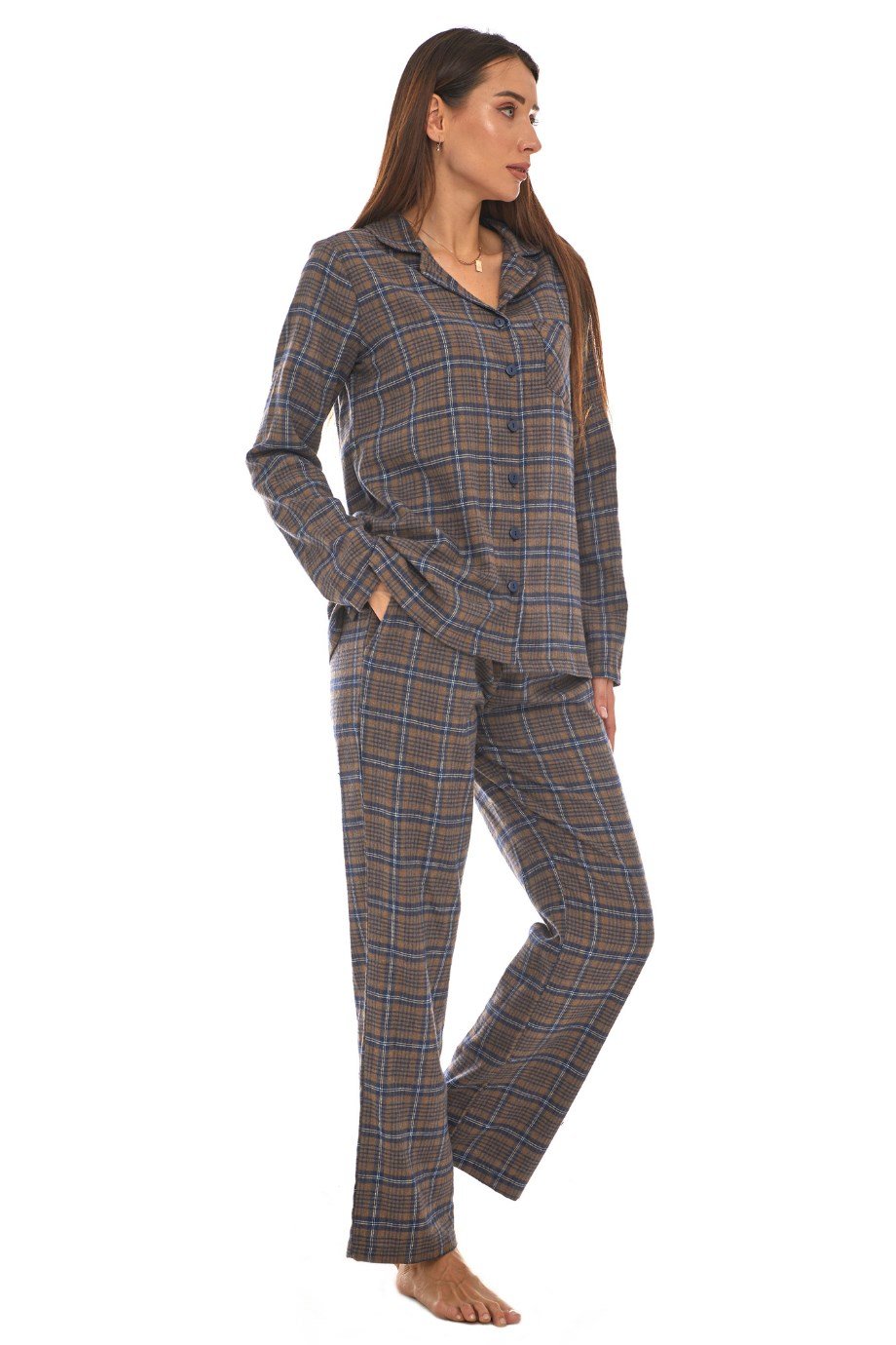 Pazen Kahve Pijama Takımı