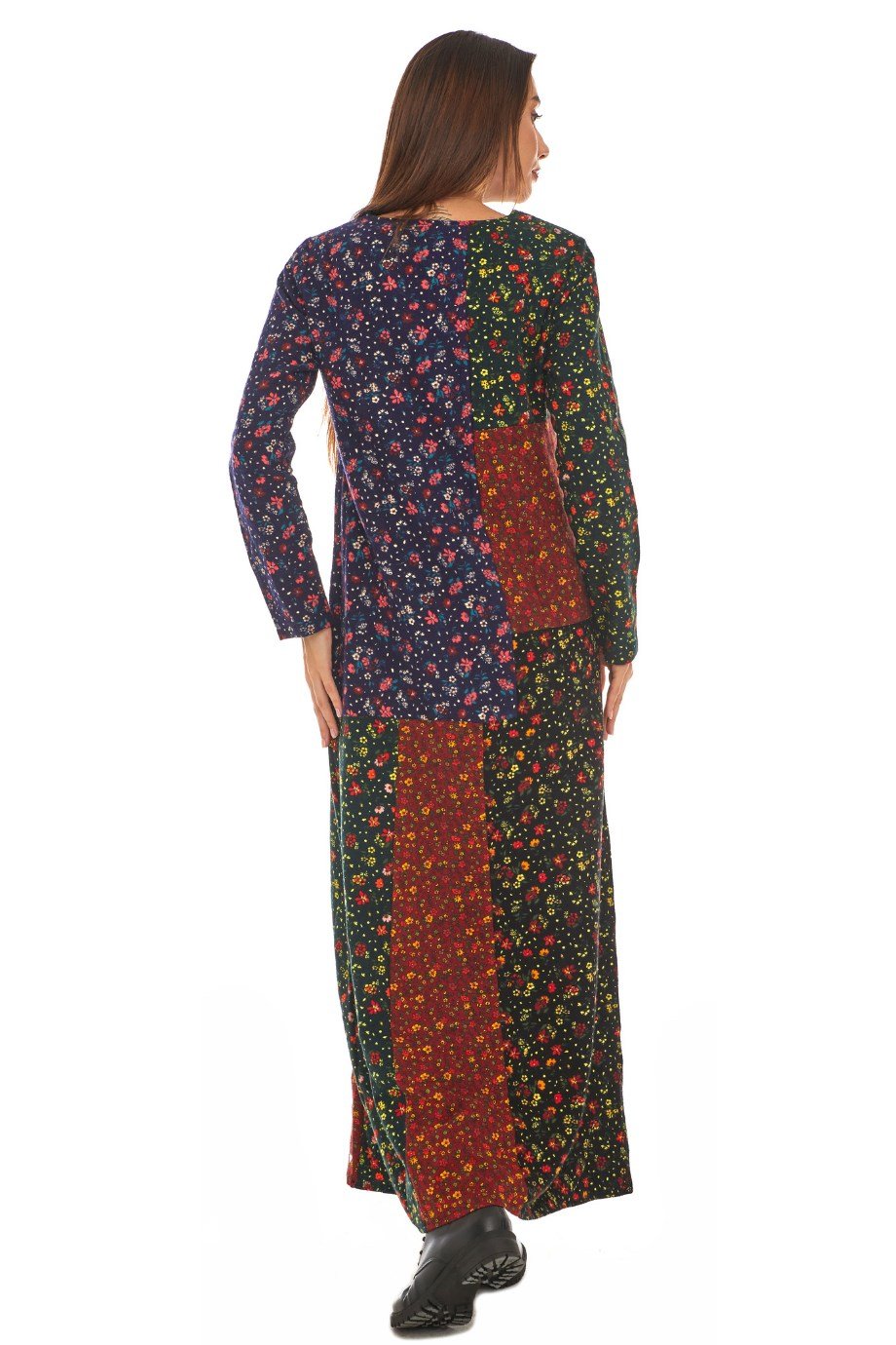 Pazen  Patchwork Uzun Elbise