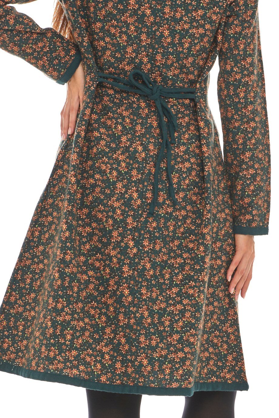 Pazen  Petrol Yıldız Nakışlı Kısa Elbise