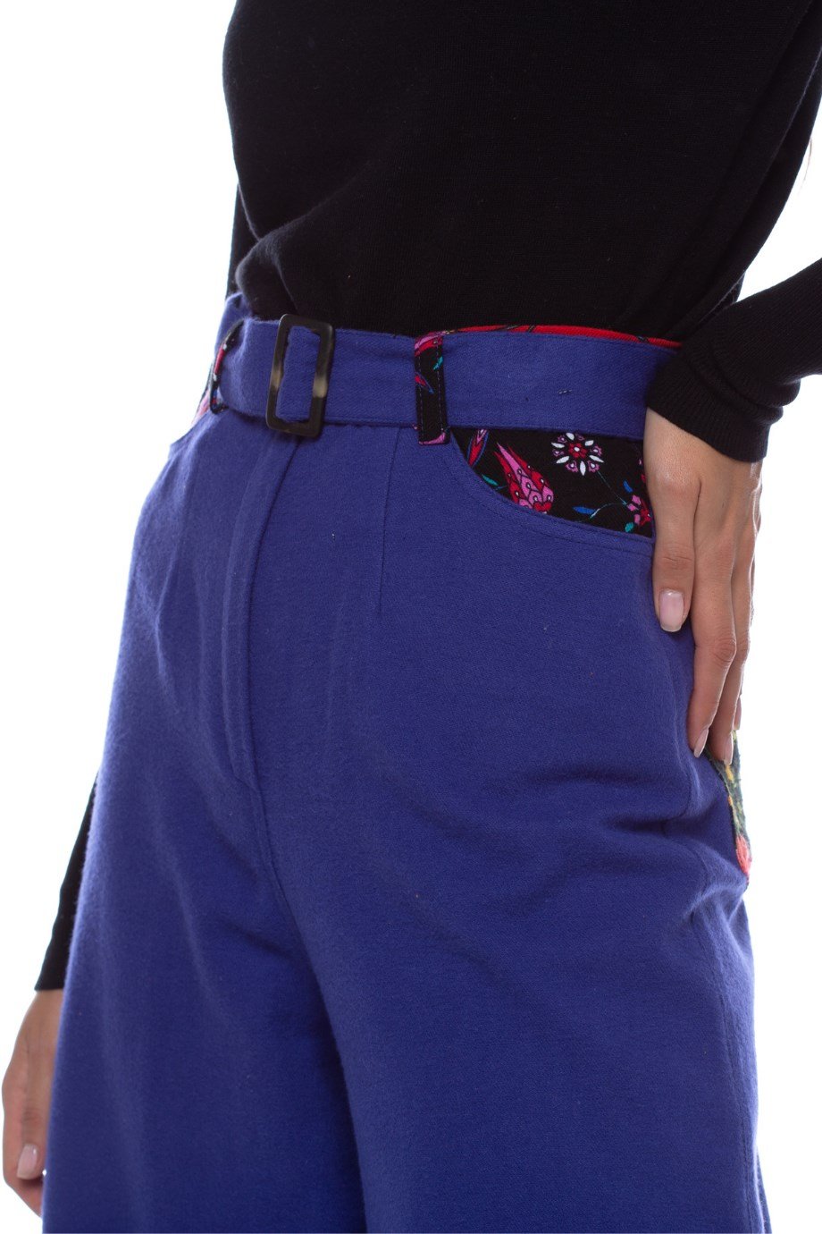 Pazen Saks Geniş Paça Pantolon