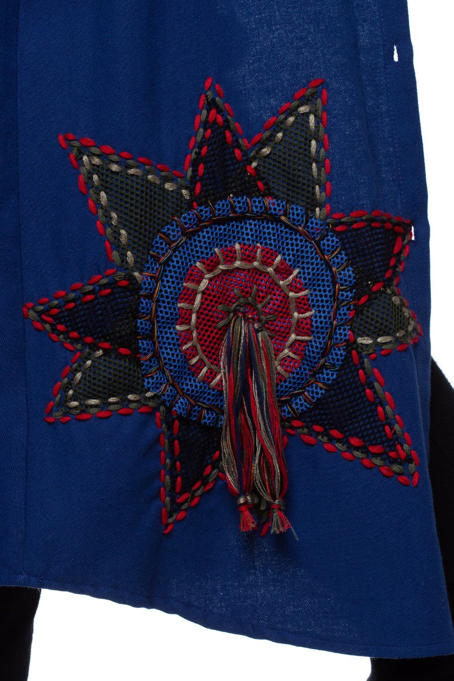 Pazen Saks Otantik İşlemeli Tunik