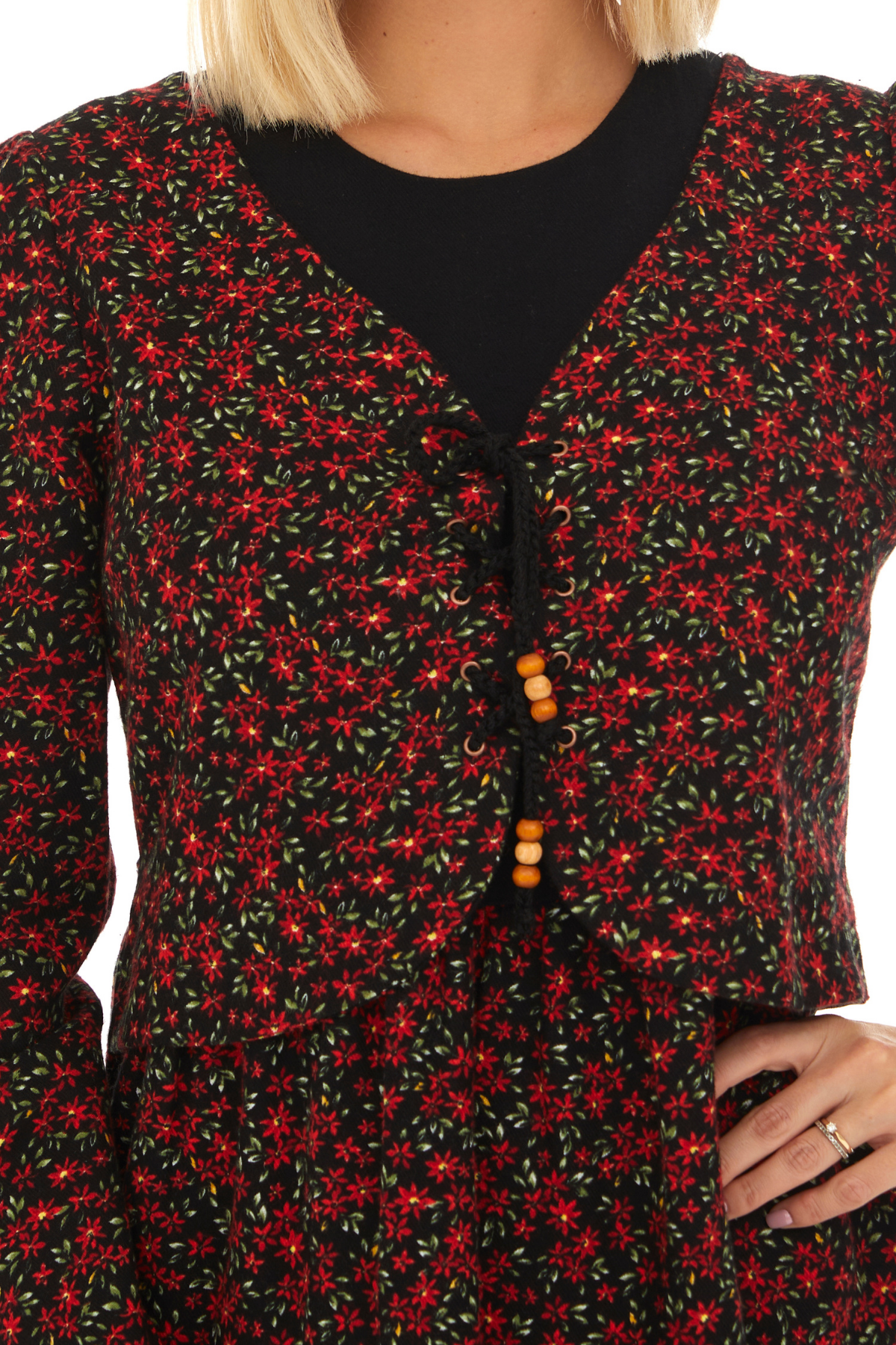 Pazen Siyah Ceketli Sonbahar Kış Elbise