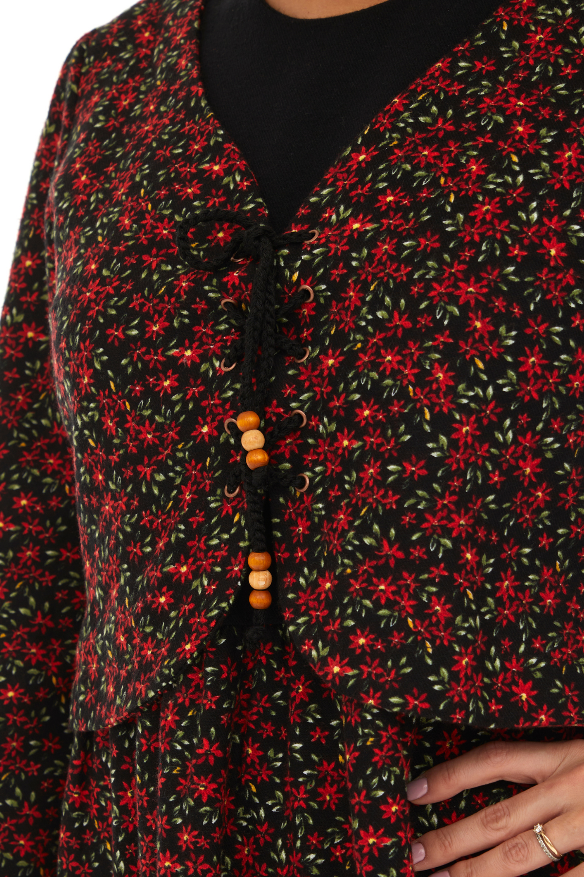 Pazen Siyah Ceketli Sonbahar Kış Elbise