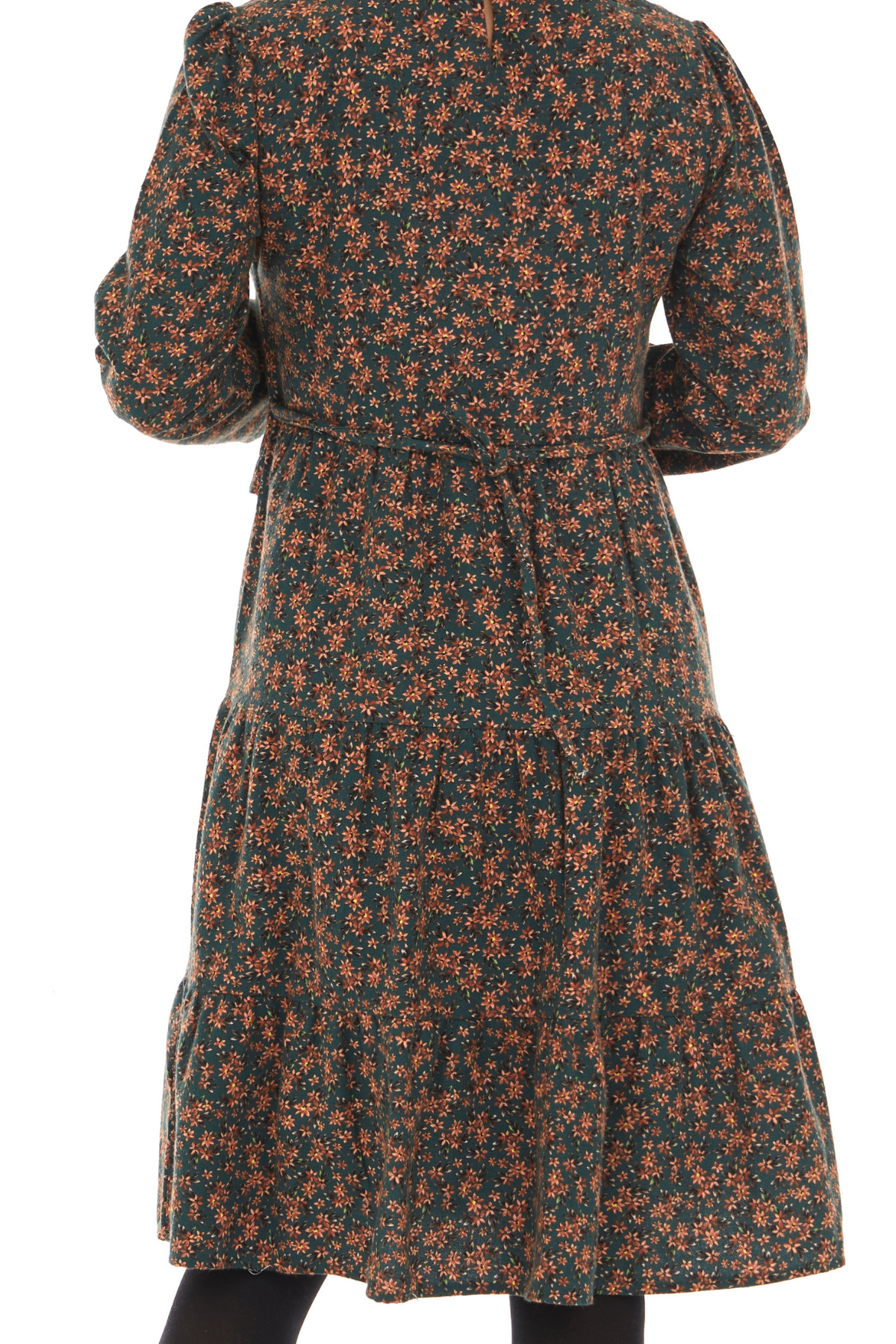 Pazen Yeşil Ceketli Sonbahar Kış Elbise