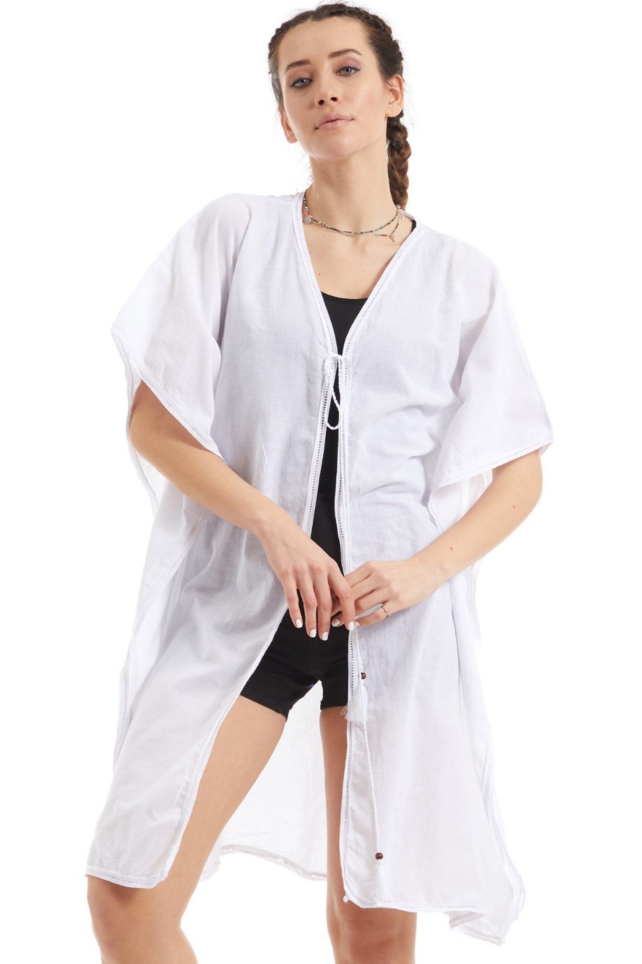 Şile Bezi Beyaz Kelebek Tunik