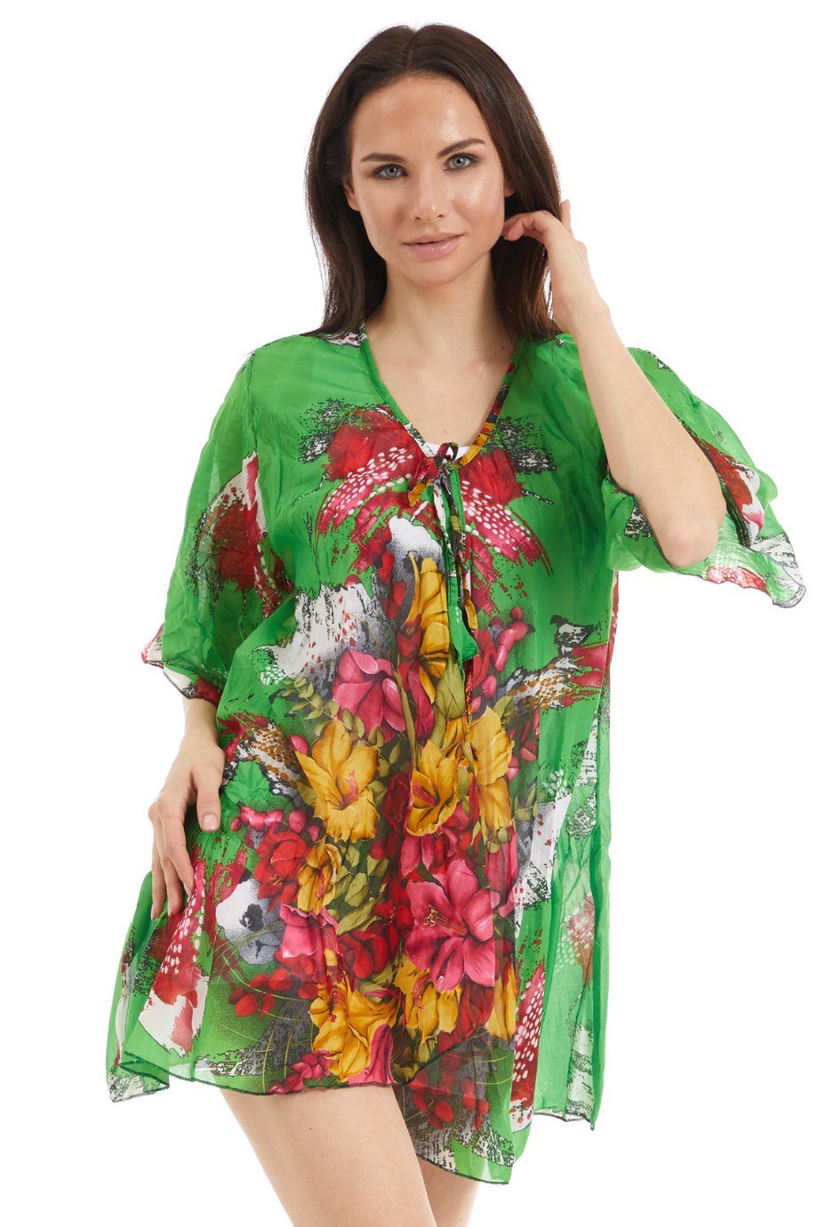 Şile Bezi Fıstık Yeşili Vual Pano Desen Pareo