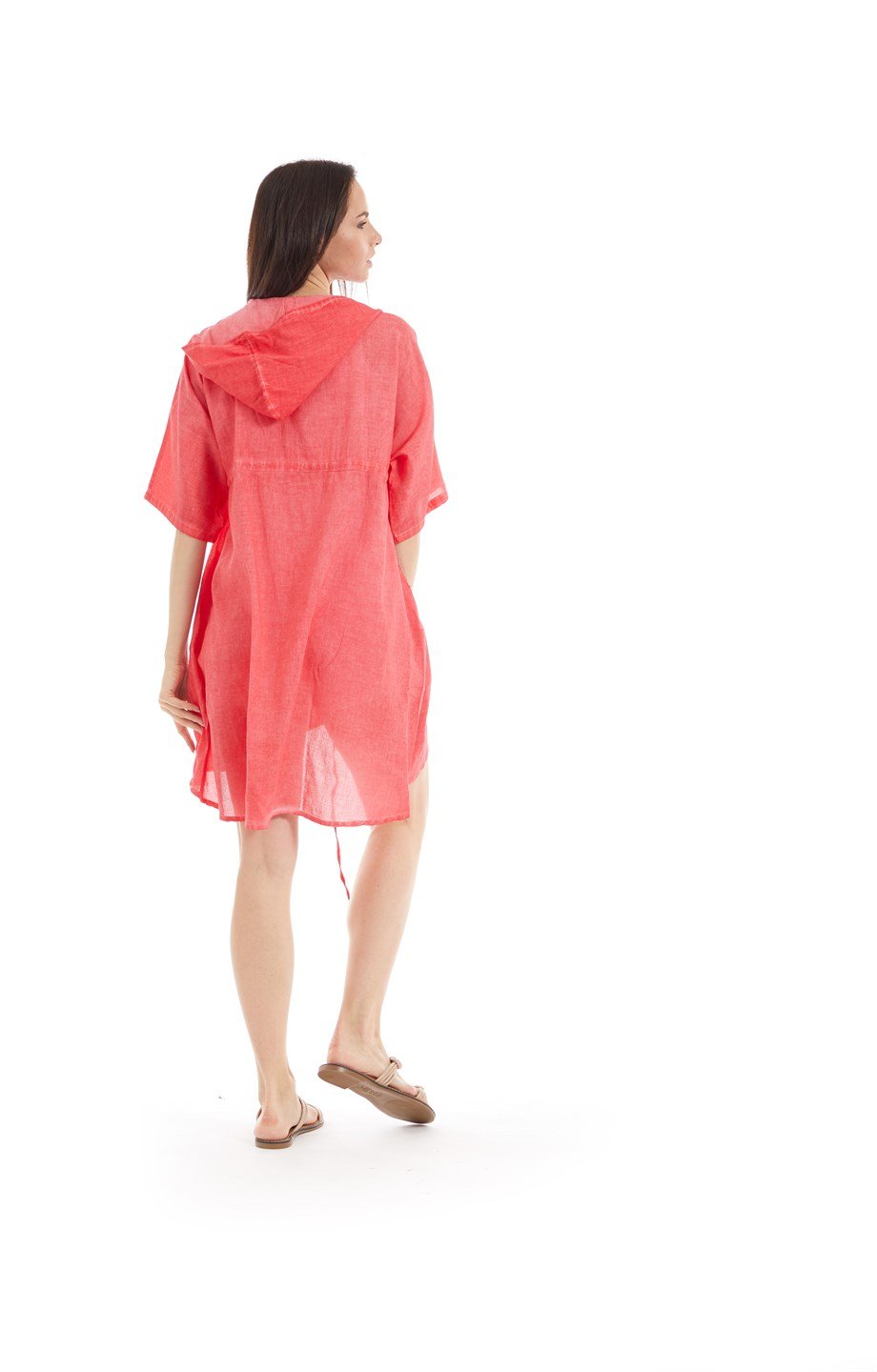 Şile Bezi Mercan Kumsal Tunik