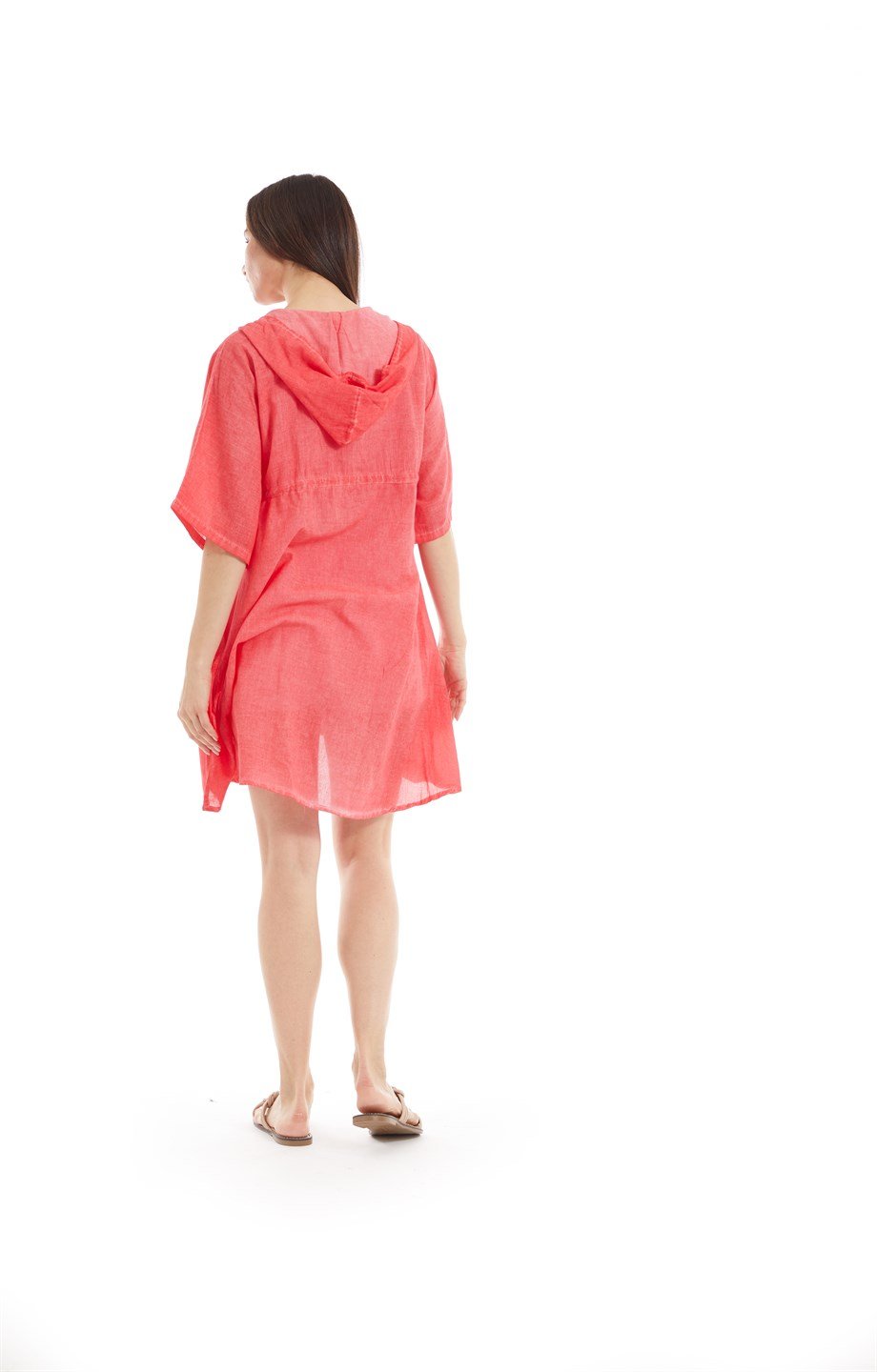 Şile Bezi Mercan Kumsal Tunik