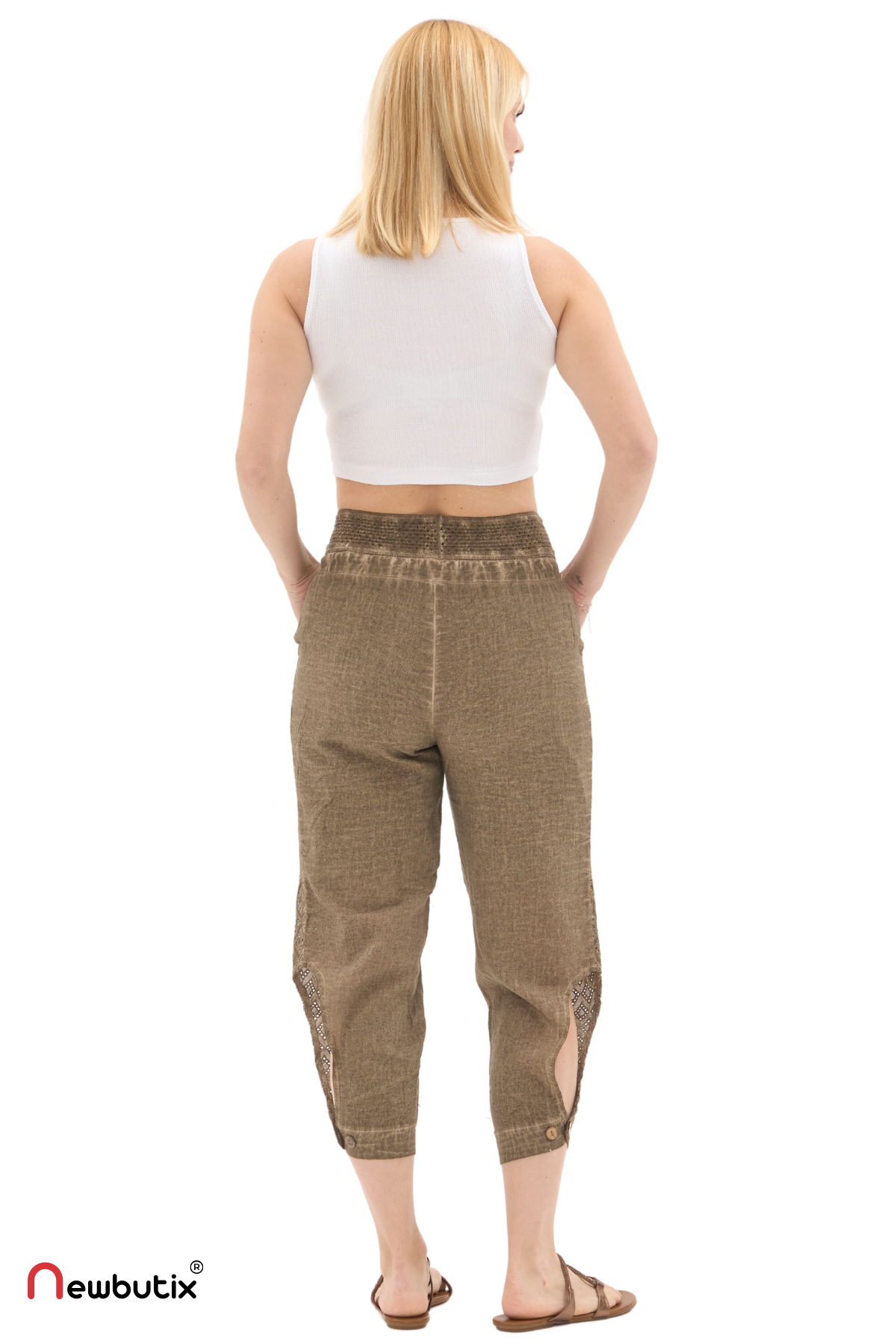 Şile Bezi Toprak Bağlamalı Şalvar