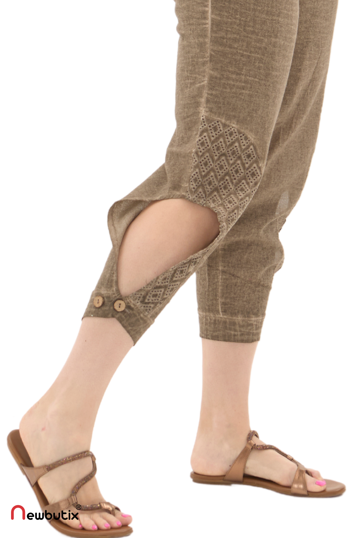 Şile Bezi Toprak Bağlamalı Şalvar