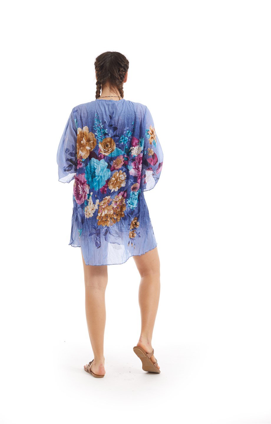 Şile Bezi Turkuaz Vual Buket Pareo