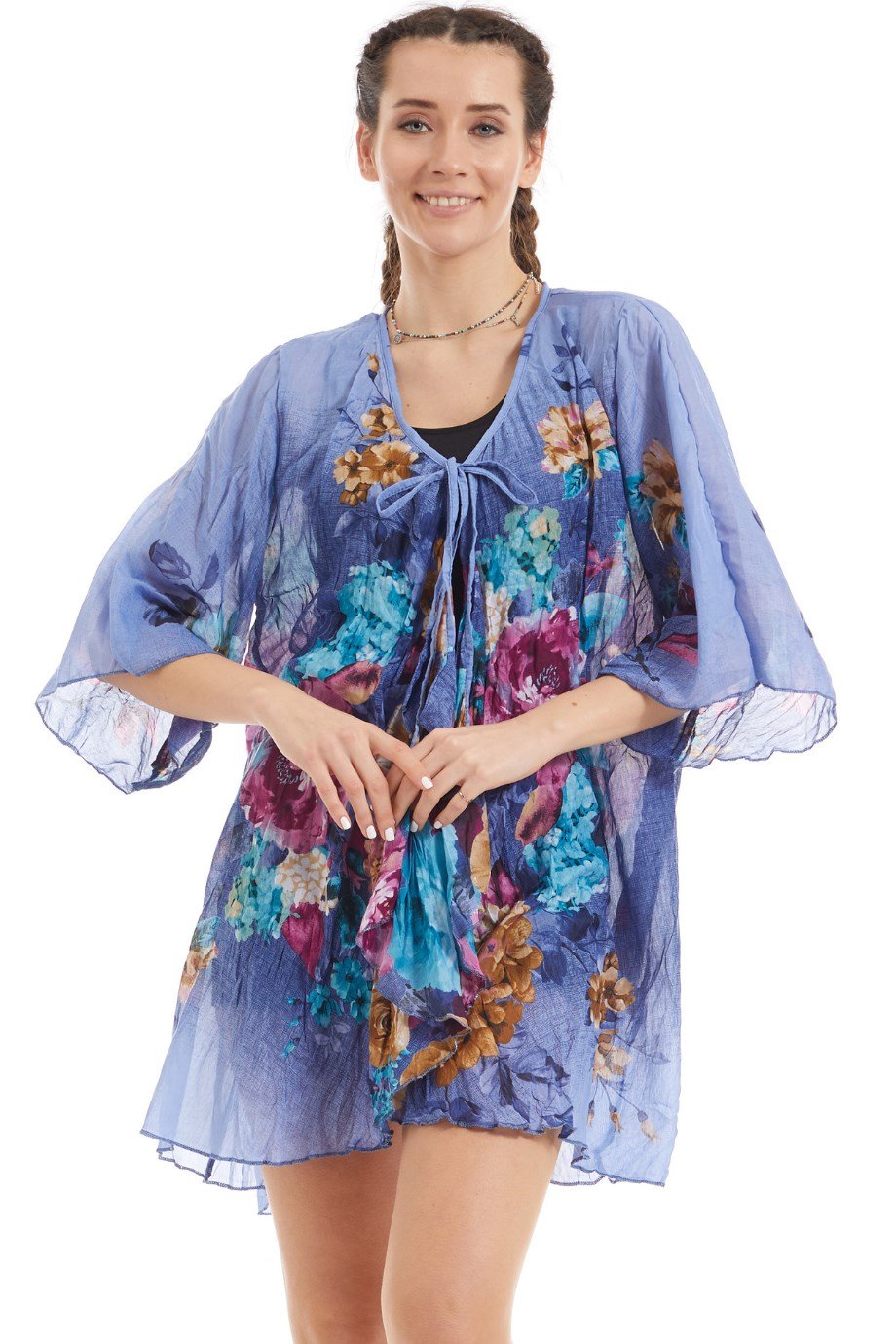 Şile Bezi Turkuaz Vual Buket Pareo