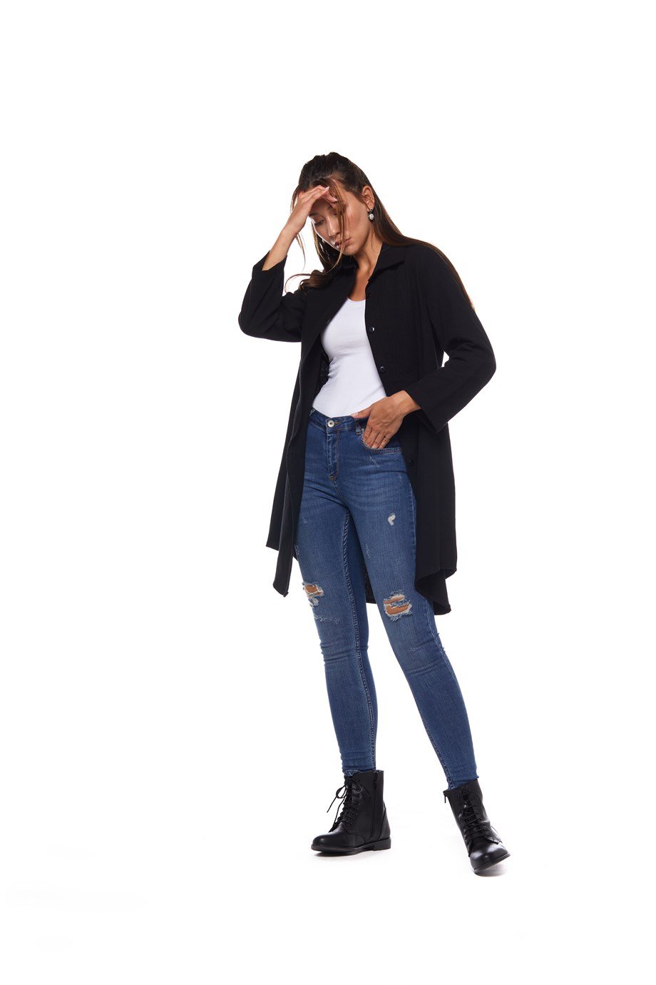 Siyah Nuray Baskılı Tunik