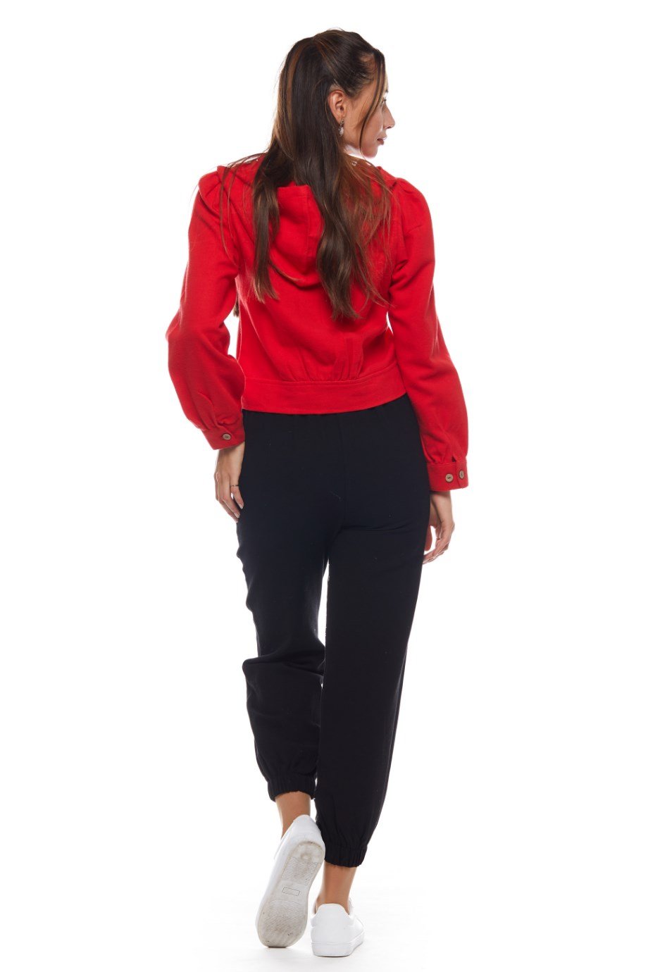 Siyah Otantik Baskılı Pantolon