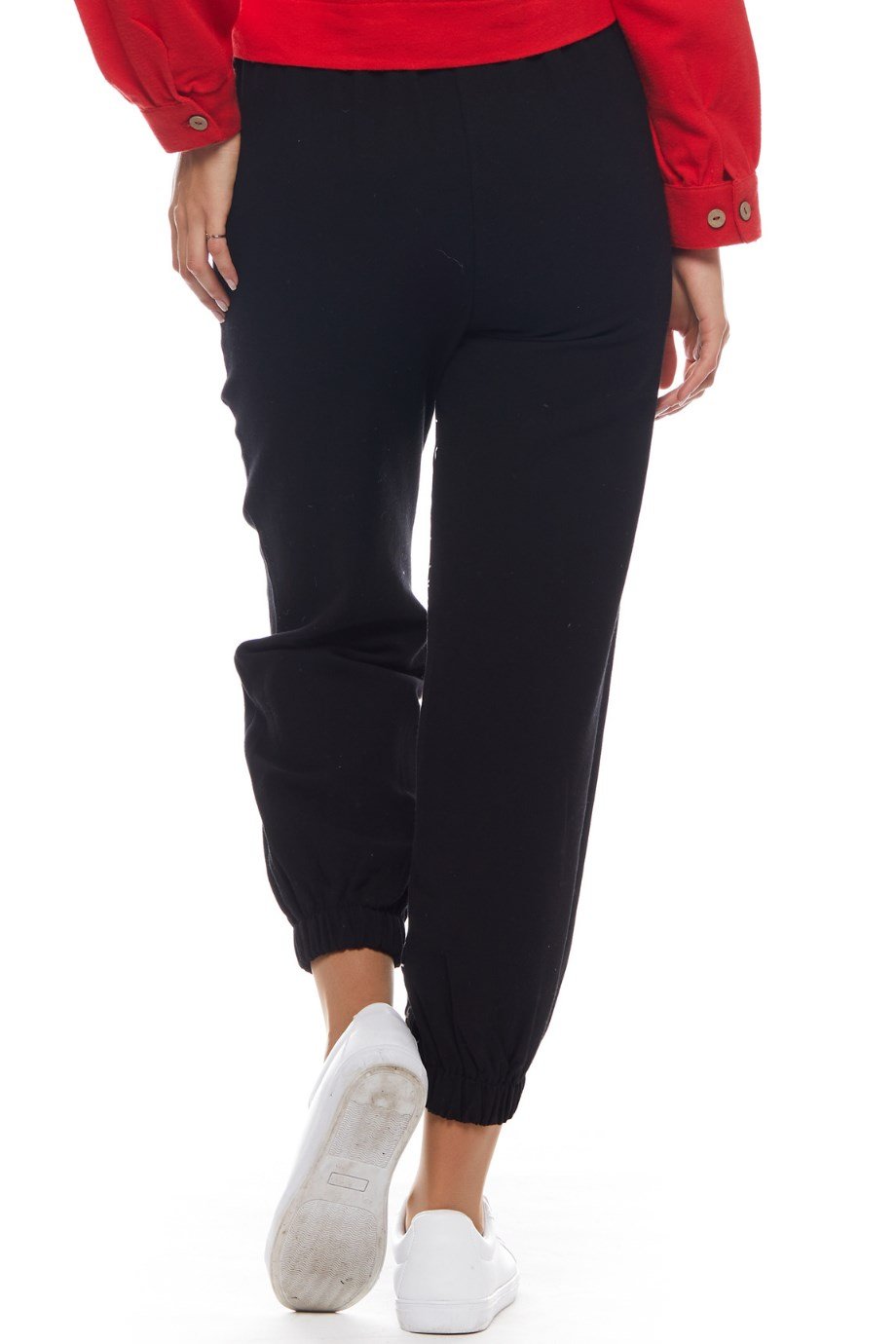 Siyah Otantik Baskılı Pantolon