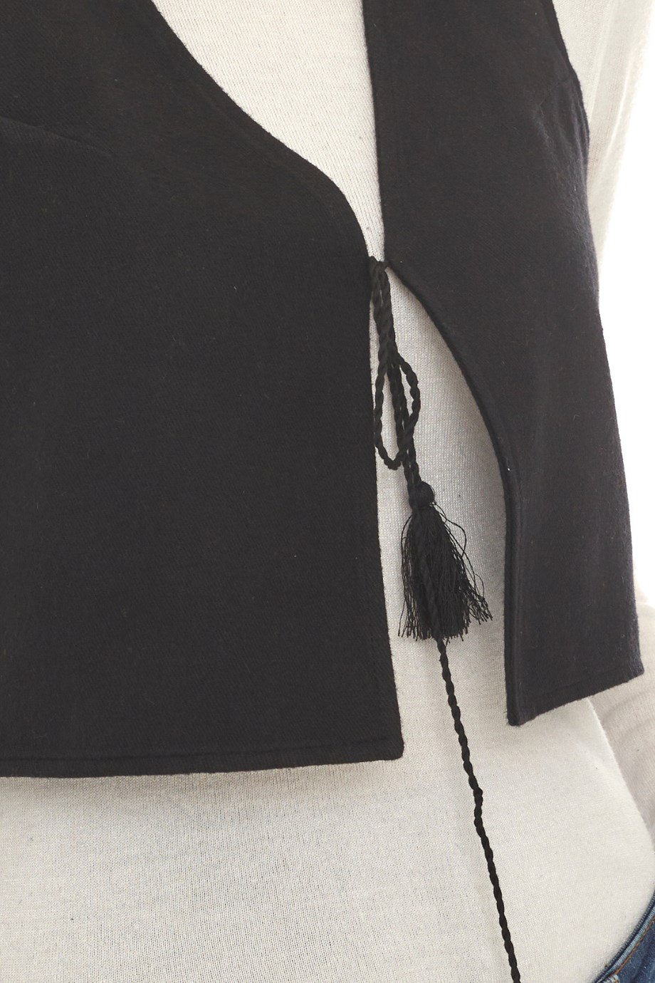 Siyah Pazen Kolsuz Yelek