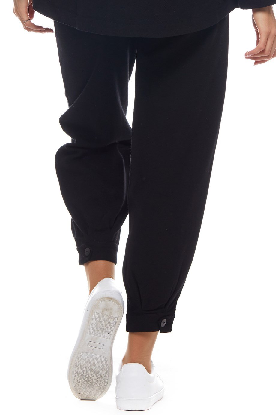 Siyah Yazı Baskılı Pantolon