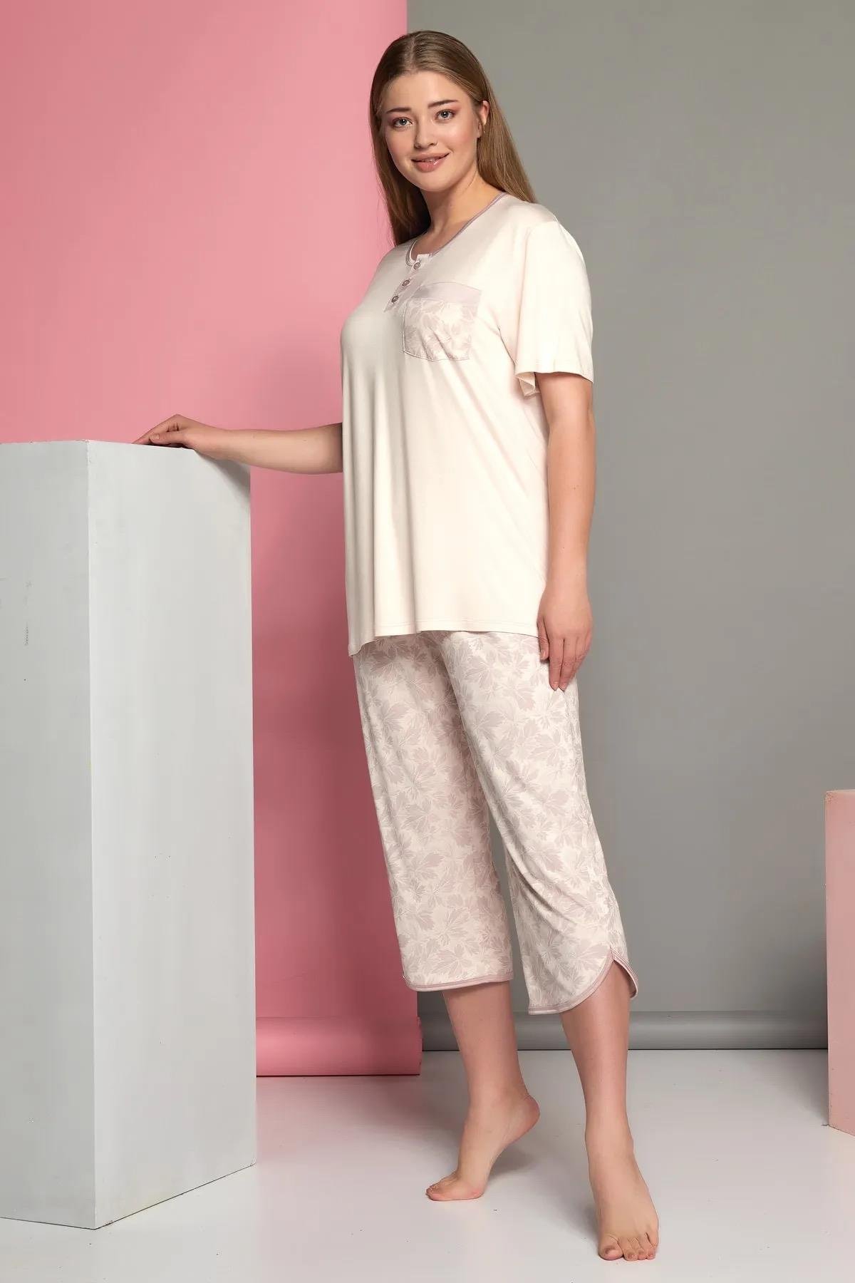 11840 ЖЕНСКИЙ КОСТЮ-КАПРИ ОВЕРСАЙЗ 