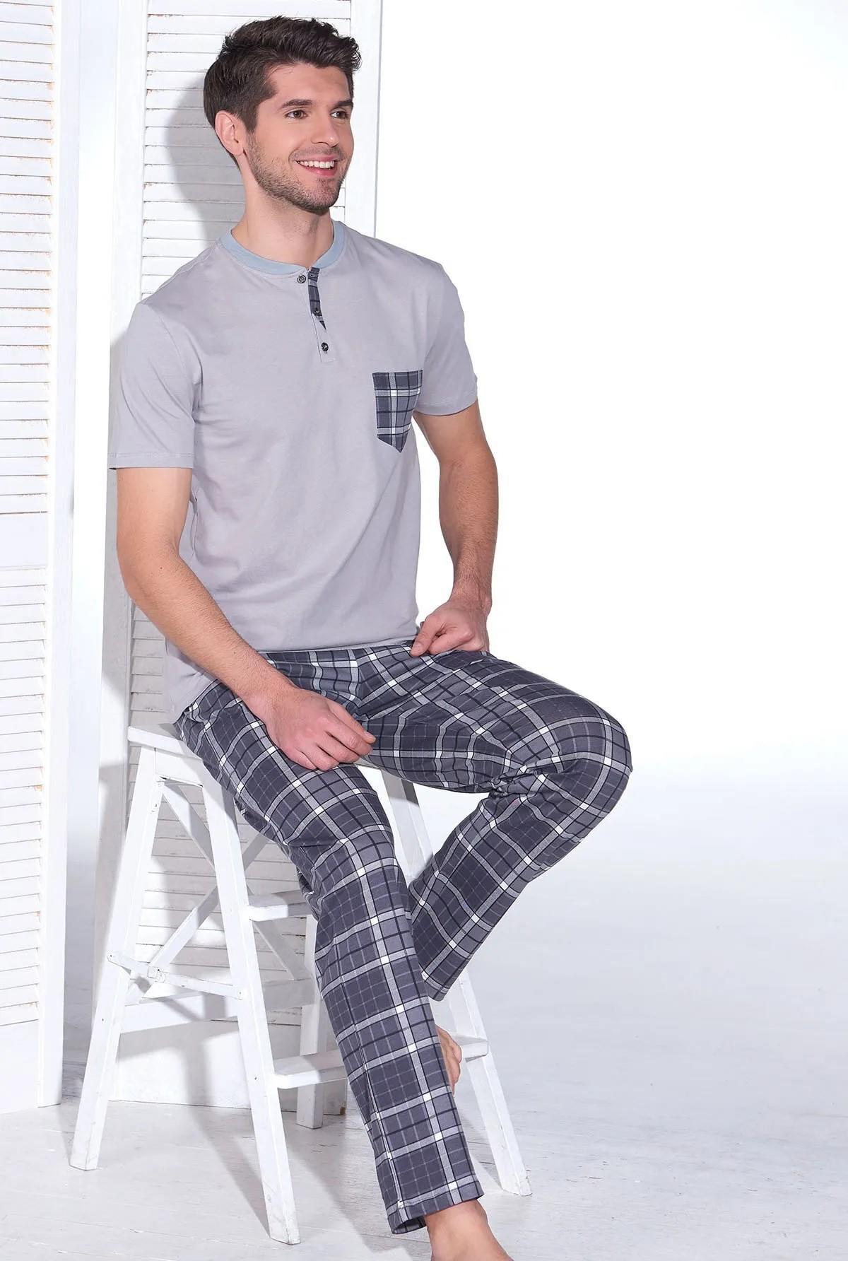 9216 ПИЖАНЫЙ КОПЛЕКТ УЖСКОЙ  СЕРЫЙ