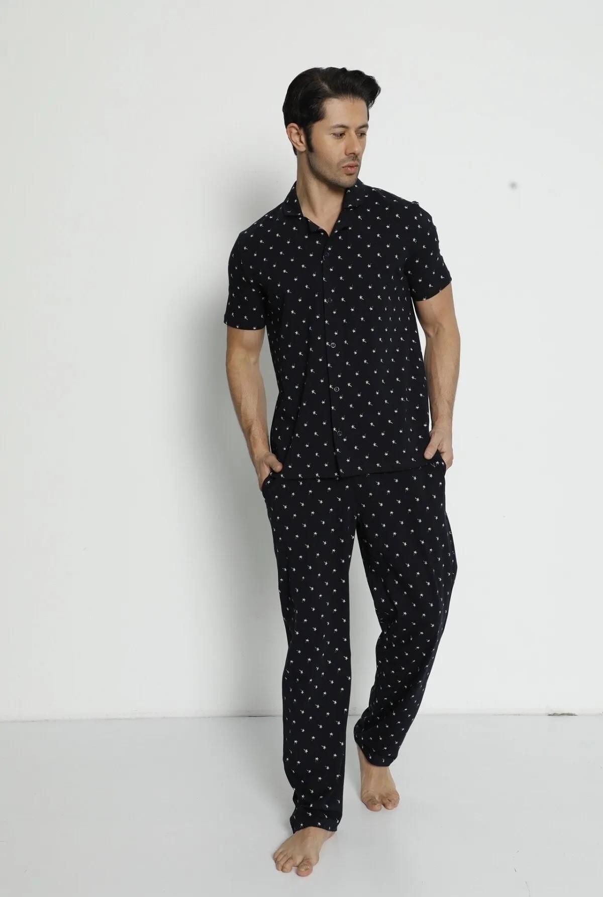 9409 УЖСКИЙ ПИЖАНЫЙ КОПЛЕКТ НА ПУГОВИЦАХ 