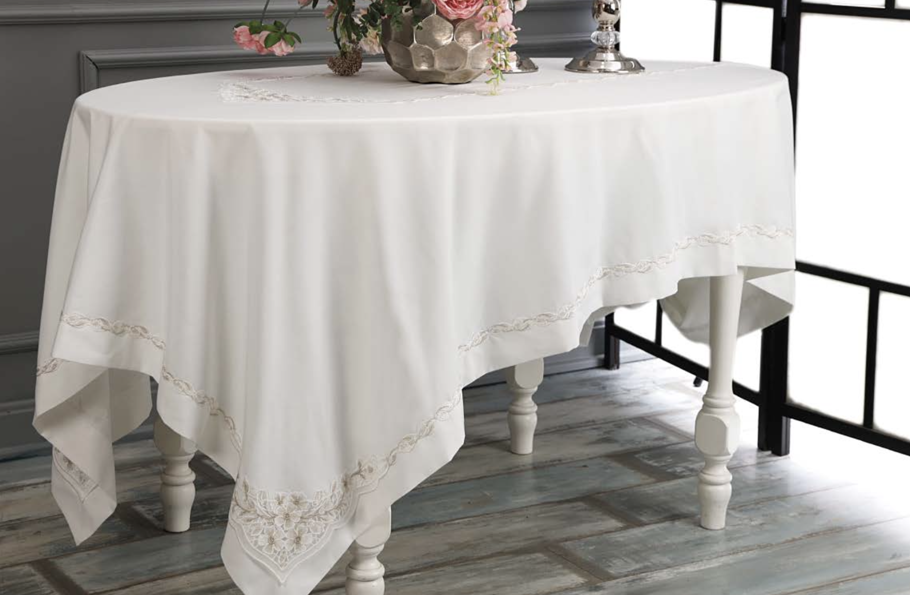SABRİNA Скатерть BEYAZ 160*260