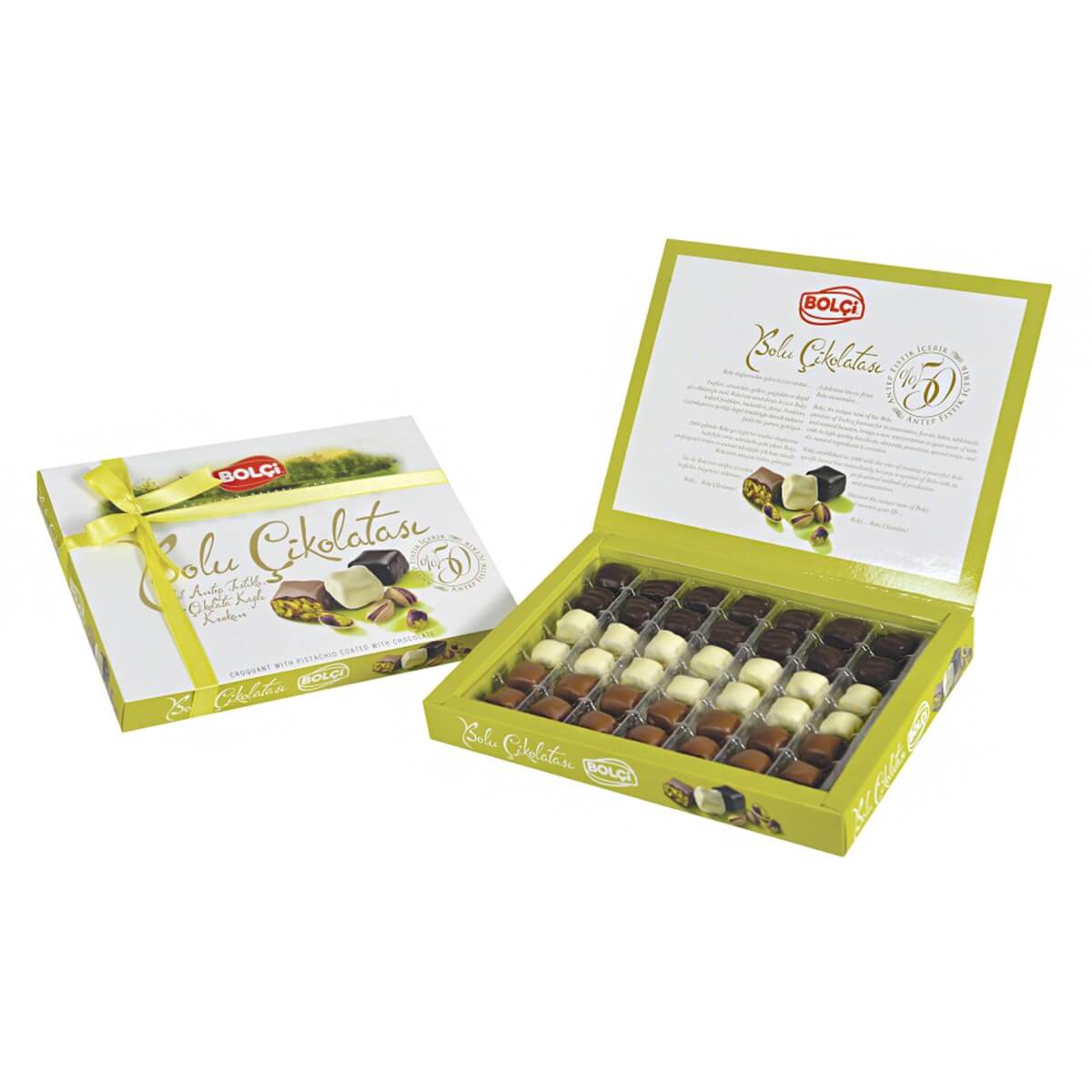 Bolu Çikolatası-ANTEP FISTIKLI 335 GR BOLU ÇİKOLATASI