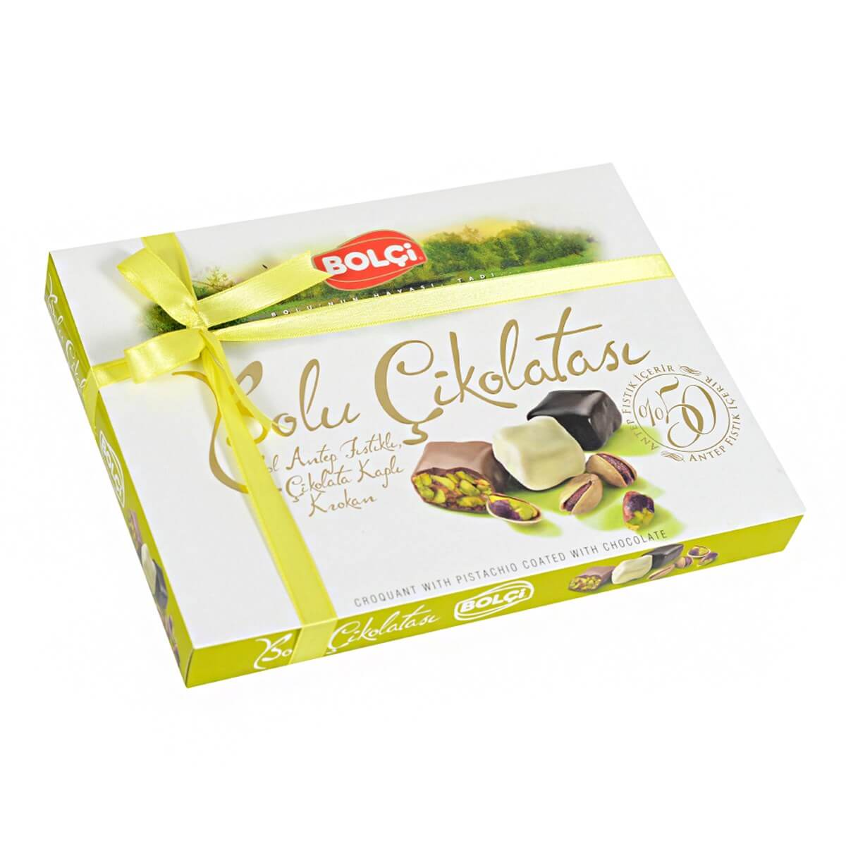 Bolu Çikolatası-ANTEP FISTIKLI 335 GR BOLU ÇİKOLATASI
