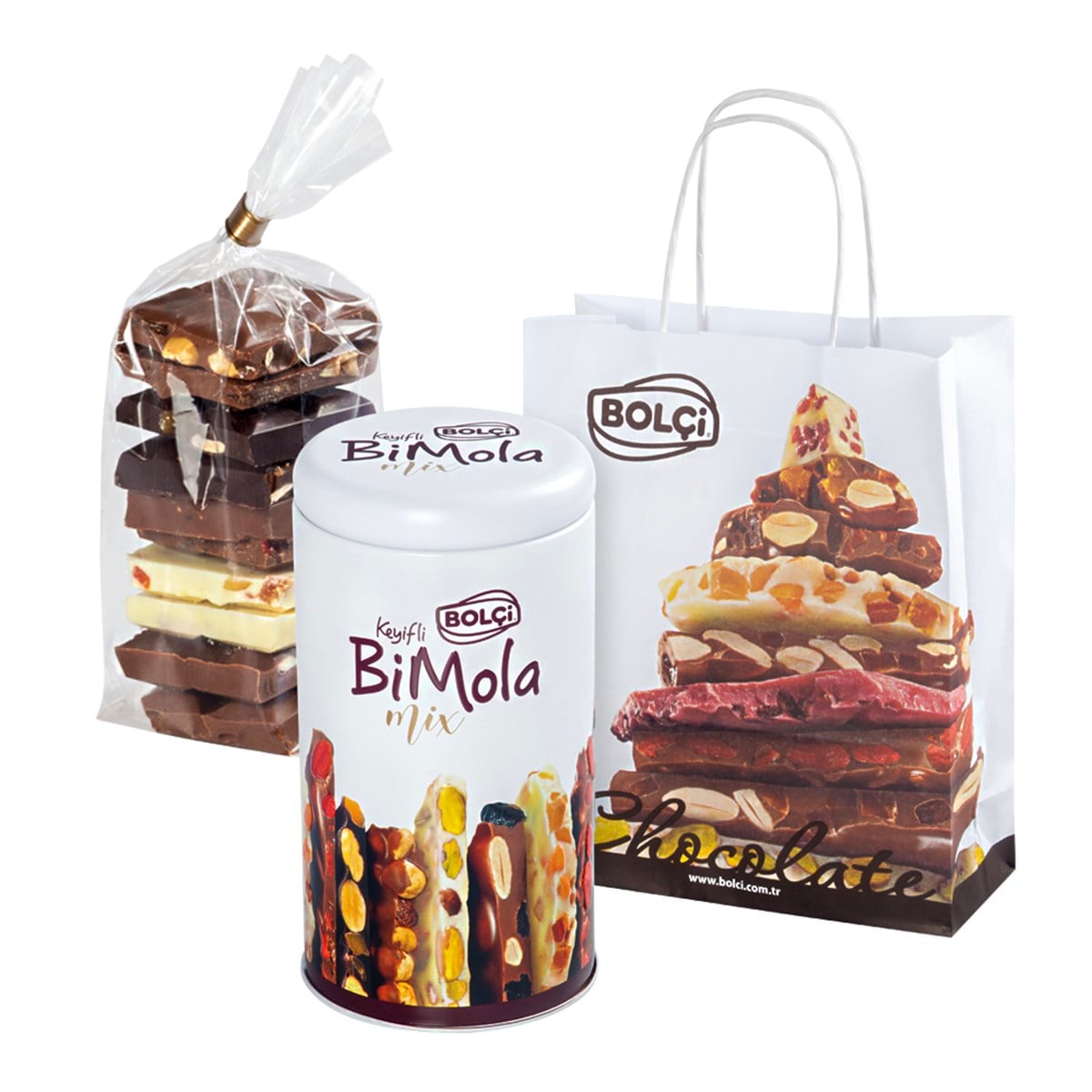 Tablet Çikolata-BiMola Mix Çikolata 210gr