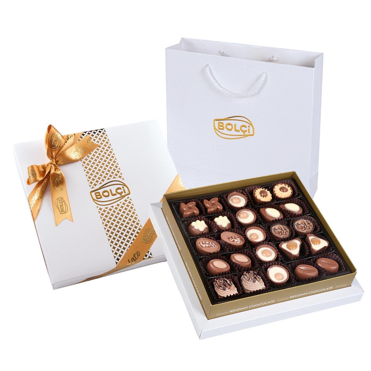 Spesiyal Çikolata-Diamond Beyaz Hediye Çikolata Kutu 290g