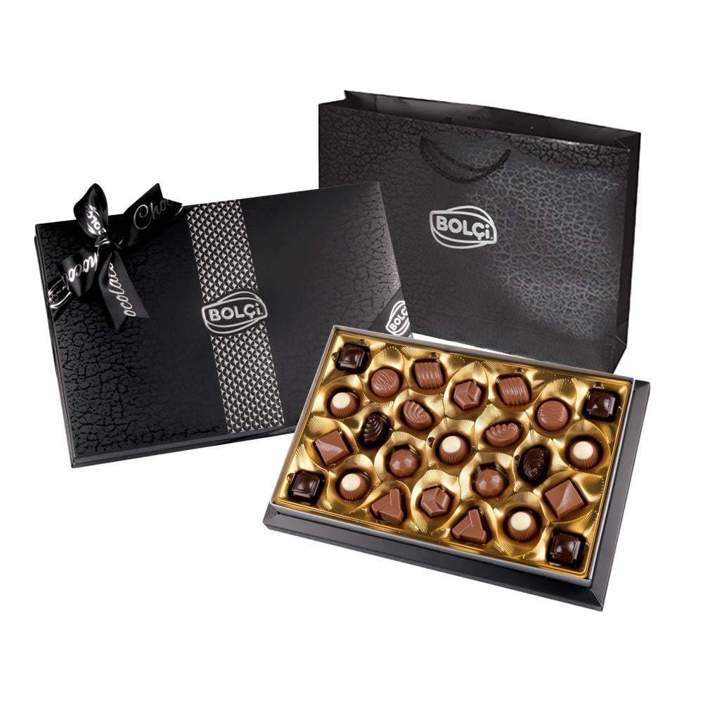 Spesiyal Çikolata-Diamond Siyah Hediye Çikolata Kutu 250g