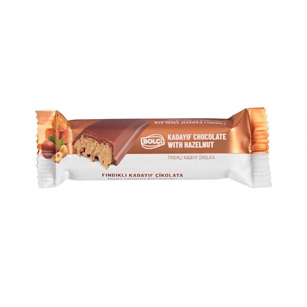 Atıştırmalık Çikolata-Dubai Çikolatası Fındıklı Kadayıf Dolgulu Sütlü Çikolata 30g
