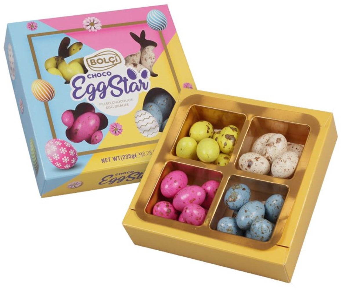 Atıştırmalık Çikolata-Egg Star 235gr