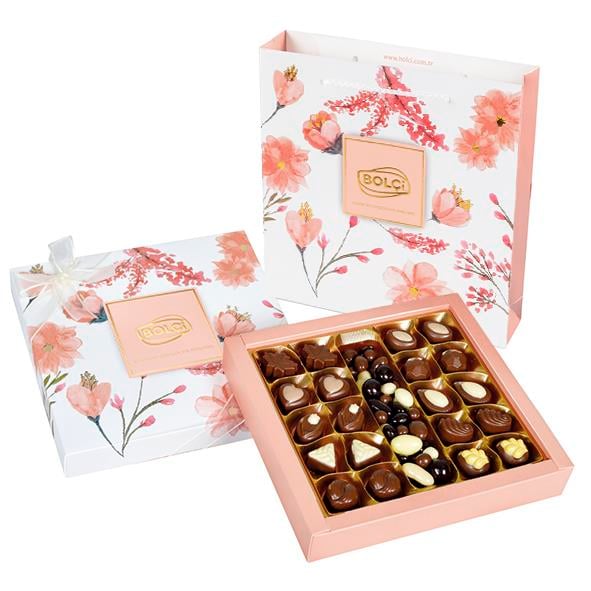 Spesiyal Çikolata-Flower Kutu Hediye Spesiyal Çikolata 350g