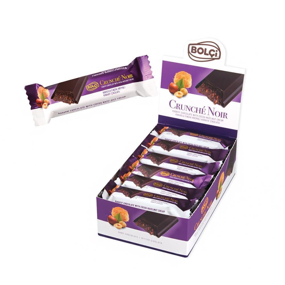 Atıştırmalık Çikolata-Kakaolu Fındık Kremalı Bitter Kadayıf Çikolata 30g