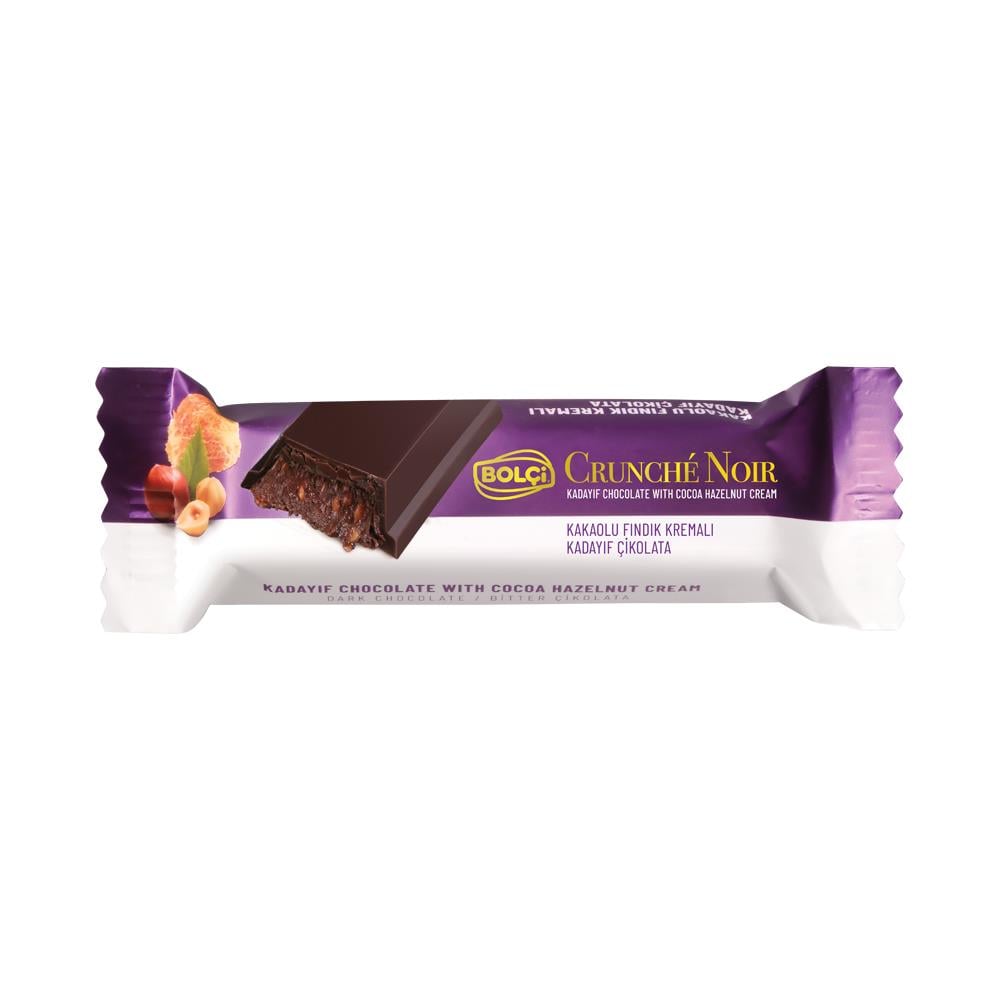Atıştırmalık Çikolata-Kakaolu Fındık Kremalı Bitter Kadayıf Çikolata 30g