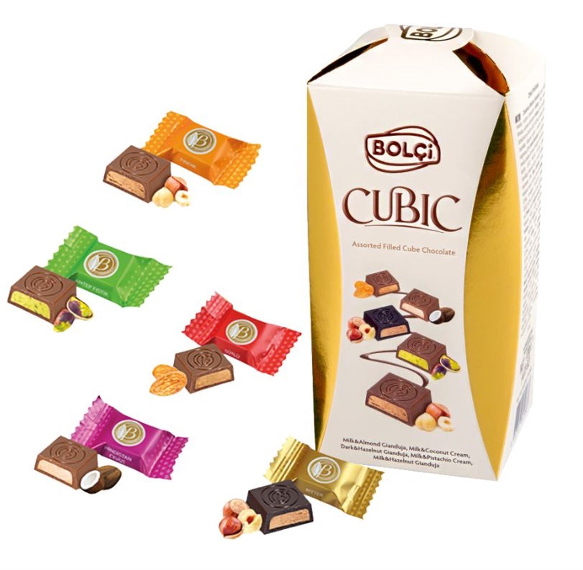 Çikolatalar-kübik çikolata 120 gr