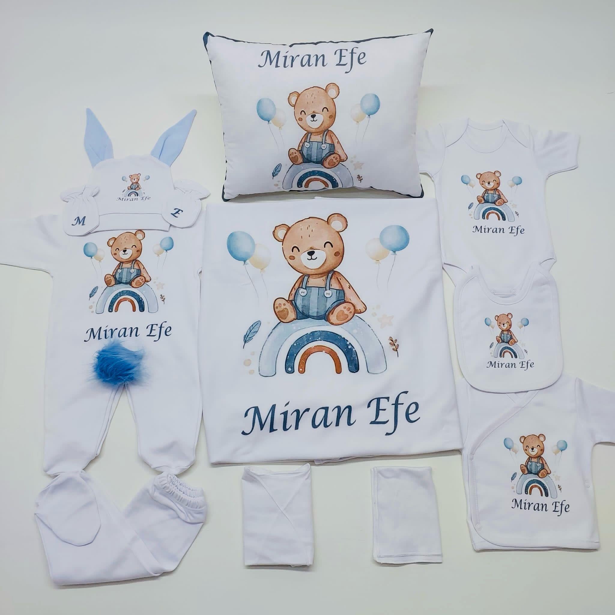 Bear 11 Parça İsme Özel Hastane Çıkışı Seti